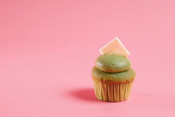 Birthday Cake On Color For The Background