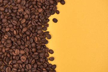 
Coffee seeds with colorful backgrounds