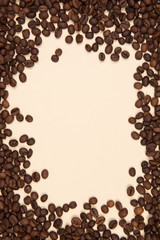 
Coffee seeds with colorful backgrounds