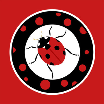 circle ladybug symbol