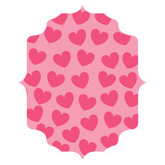 Hearts pattern design