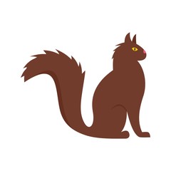 Cat icon. Flat illustration of cat vector icon for web isolated on white