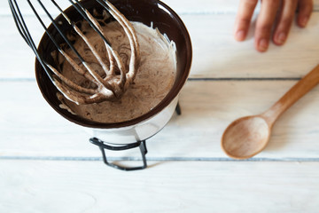 Fototapeta premium cooking process in the kitchen