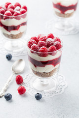 Raspberry dessert