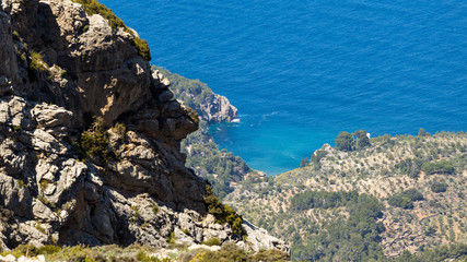 The beautiful rugged shoreline of Mallorca island is something worth hiking.