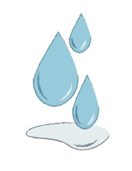 Vector illustration rain tear drop