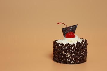 Birthday Cake On Color For Background