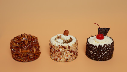 Birthday Cake On Color For Background