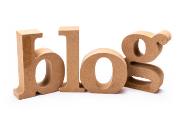 Blog Wood Word