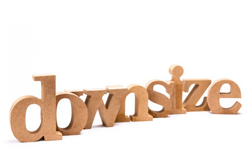 Downsize Wood Word