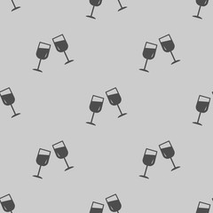 glasses clink icon illustraion vector