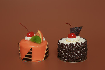 Birthday Cake On Color For Background