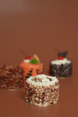 Birthday Cake On Color For Background