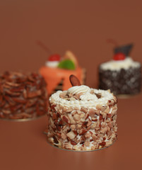 Birthday Cake On Color For Background