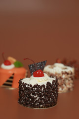 Birthday Cake On Color For Background