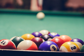 Billiard Pool Table with balls