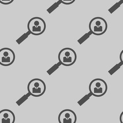 search user icon vector seamless pattern