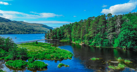 Beautiful landscape in the Scottish Highlands