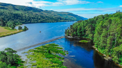 Beautiful landscape in the Scottish Highlands