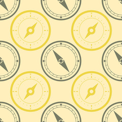 Seamless pattern with compass for your design