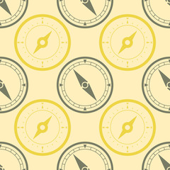 Seamless pattern with compass for your design