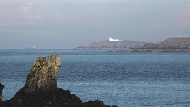 Time lapse of the Headland of Point Lynas on Anglesey, Wales, UK