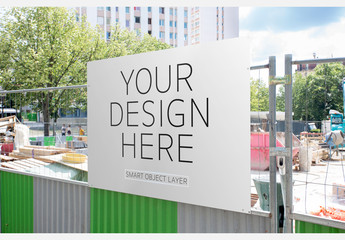 Construction Sign Mockup Photos Royalty Free Images Graphics