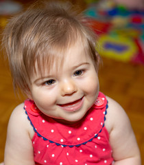 Cute Smiling Little Baby Girl 6