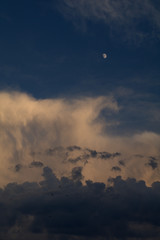 moon,sky,cloud,white,blue,view,nature,cloudscape,air