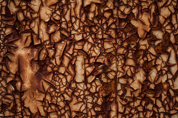 Rust texture on wall peeling paint retro vintage style
