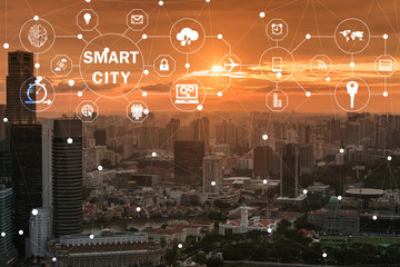 Concept of smart city and internet of things