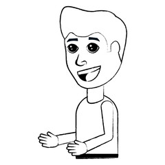 cartoon man icon