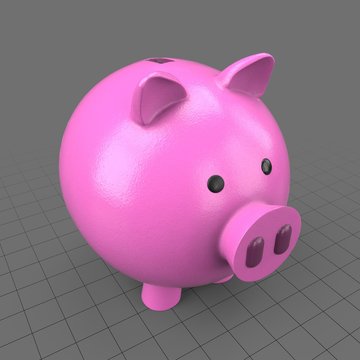 Round piggy bank