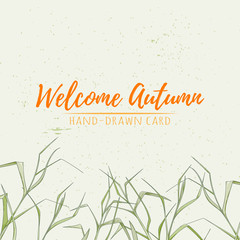 Autumn hand drawn vector illustration