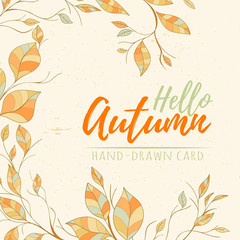 Autumn hand drawn vector illustration