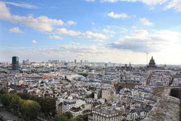 View of Paris from a height. France.	