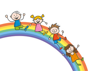 Obraz premium Kids Rainbow