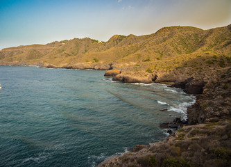 Fototapeta premium coast of Cartagena in the part of Calblanque