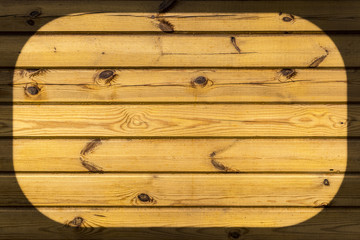 texture of horizontal wooden panels, wall of yellow boards, abstract background