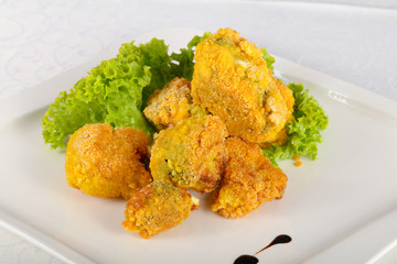 Fried broccoli
