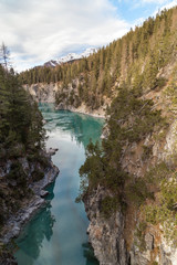 Valley in Val Muestair, Canton Graubinden, Switzerland