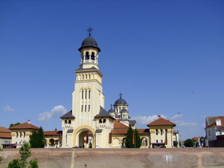 Fototapeta na wymiar orthodoxe Kathedrale in der Zitadelle von Alba Iulia