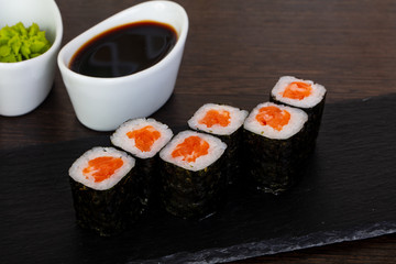 Appetizing fish roll