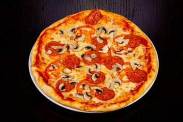 Delicious pepperoni pizza