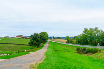 Landscape in the Morvan Mountains