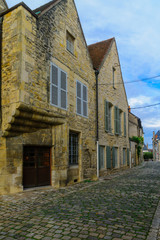 Fototapeta na wymiar Street with old buildings, in Nevers