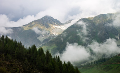 Cloudy day at the mountains