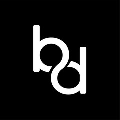 b d initial letter infinity logo element. initial letter logo template - obrazy, fototapety, plakaty