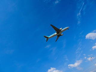 JAL Flight in Fukuoka Sky