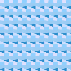 Blue seamless pattern for printing on fabric. Simple geometric background. Minimal design, traditional tile style.